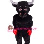 Black Boxing Bull Mascot Costume