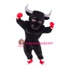 Black Boxing Bull Mascot Costume