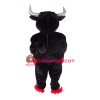 Black Boxing Bull Mascot Costume