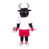 Sport Bull Boxer Mascot Costume