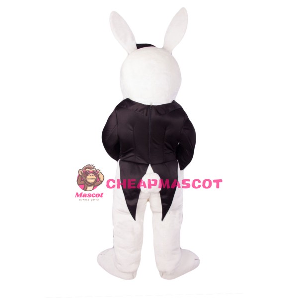 Gentleman's White Rabbit Mascot Costume