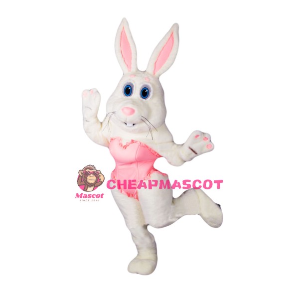 Dancing White Rabbit Mascot Costume