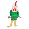Green Chicken Mascot Costume