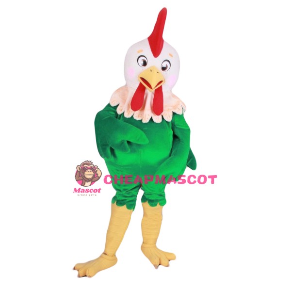 Green Chicken Mascot Costume