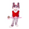 Friendly Adult Rabbit Mascot Costume