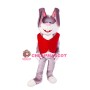 Friendly Adult Rabbit Mascot Costume
