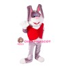 Friendly Adult Rabbit Mascot Costume