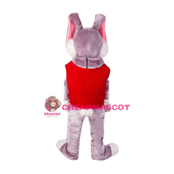 Friendly Adult Rabbit Mascot Costume