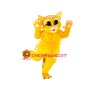Cute Yellow Cat Mascot Costume