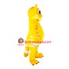 Cute Yellow Cat Mascot Costume