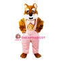 Brown & White Cat Mascot Costume