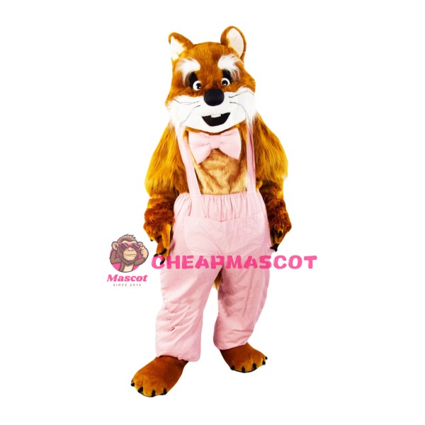 Brown & White Cat Mascot Costume