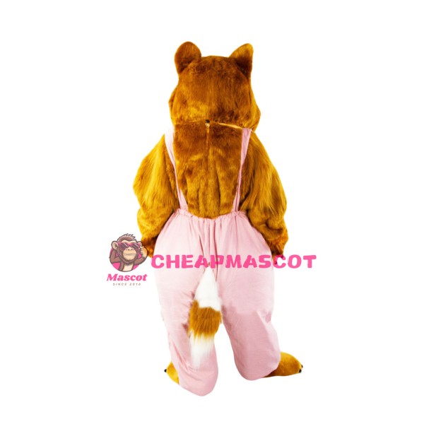 Brown & White Cat Mascot Costume