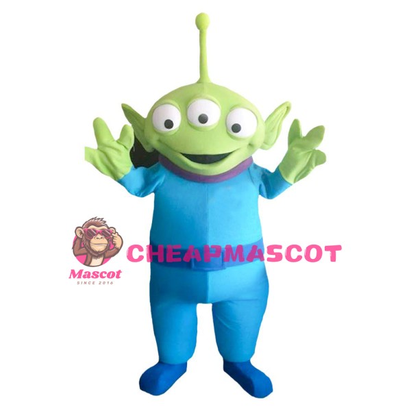 Green Alien Mascot Costume