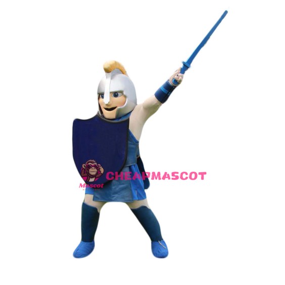 Happy Lightweight Warrior Mascot Costume