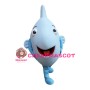Super Cute Blue Fish Mascot Costume