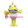 Cute Lightweight Yellow Fish Mascot Costume
