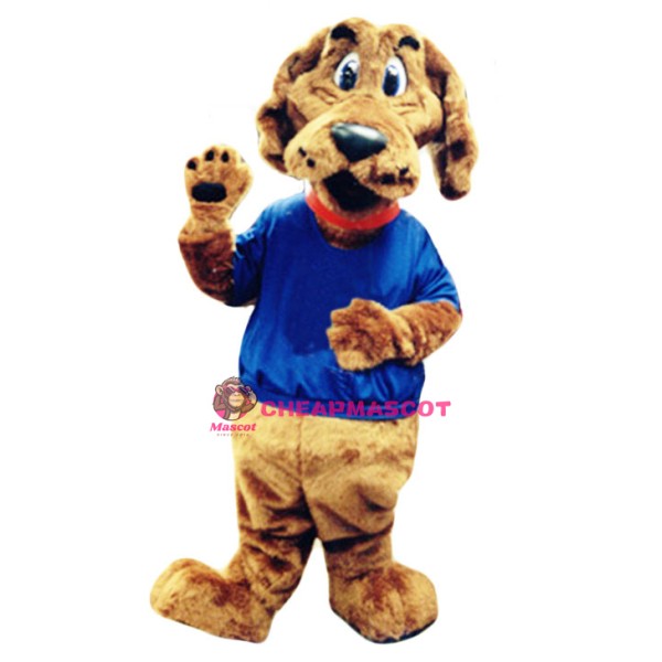 College Brown Dog Mascot Costume
