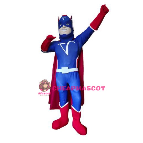 Blue Captain Mascot Costume
