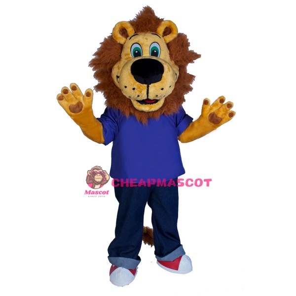 Lovely College Lion Mascot Costume