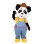 Cute College Panda Mascot Costume