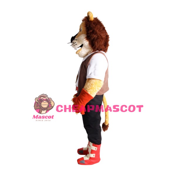 Cute College Lightweight Lion Mascot Costume