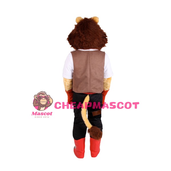 Cute College Lightweight Lion Mascot Costume