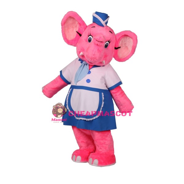 Pink Lightweight Elephant Mascot Costume