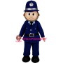 Happy Lightweight Policeman Mascot Costume