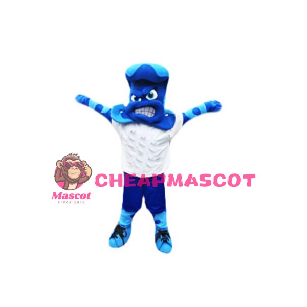 Sport Blue Wave Mascot Costume