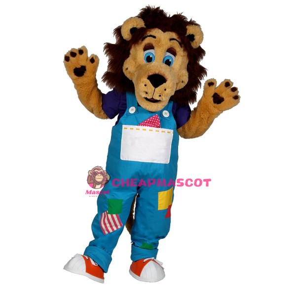 Happy Lion Mascot Costume