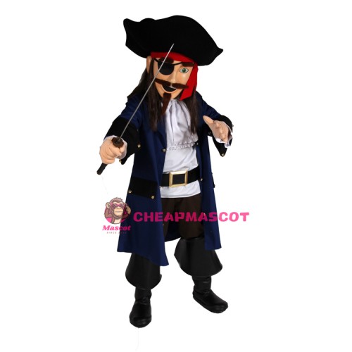 Lightweight Pirate Mascot Costume