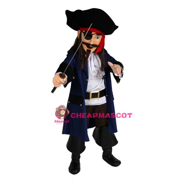 Lightweight Pirate Mascot Costume