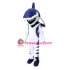 Fierce Blue Shark Mascot Costume