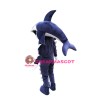 Fierce Blue Shark Mascot Costume