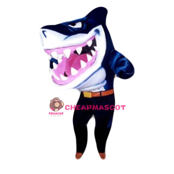 Sport Blue Shark Mascot Costume