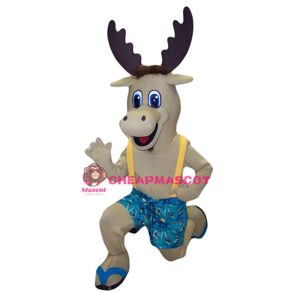Super Cute Lightweight Moose Mascot Costume