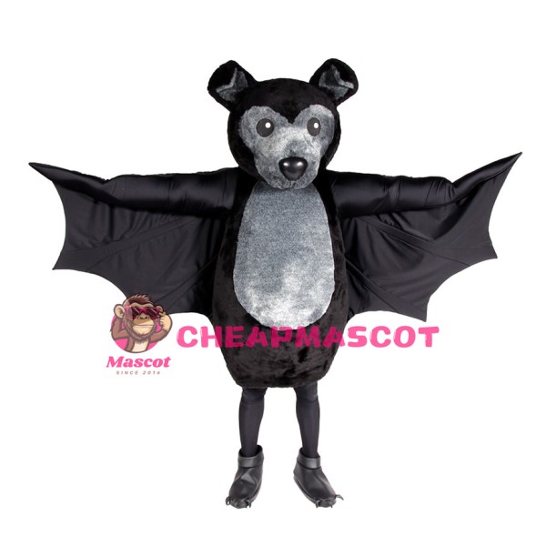 Black Bat Mascot Costume