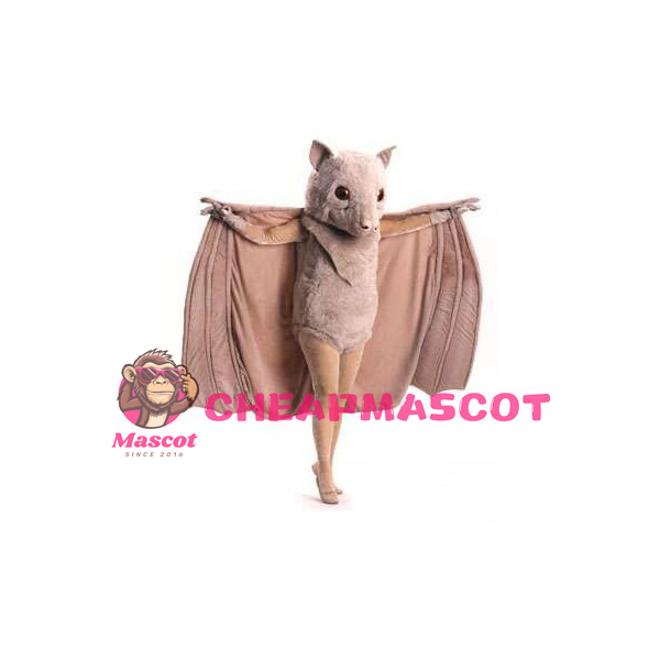 Beige Bat Mascot Costume