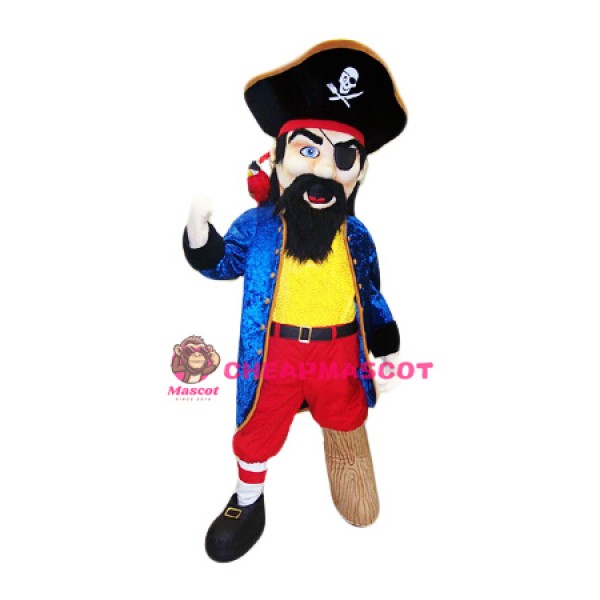Confident Pirate Mascot Costume