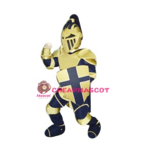 Blue & Yellow Knight Mascot Costume