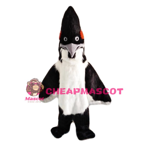 Black & White Roadrunner Mascot Costume