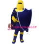 Blue & Yellow Knight Mascot Costume