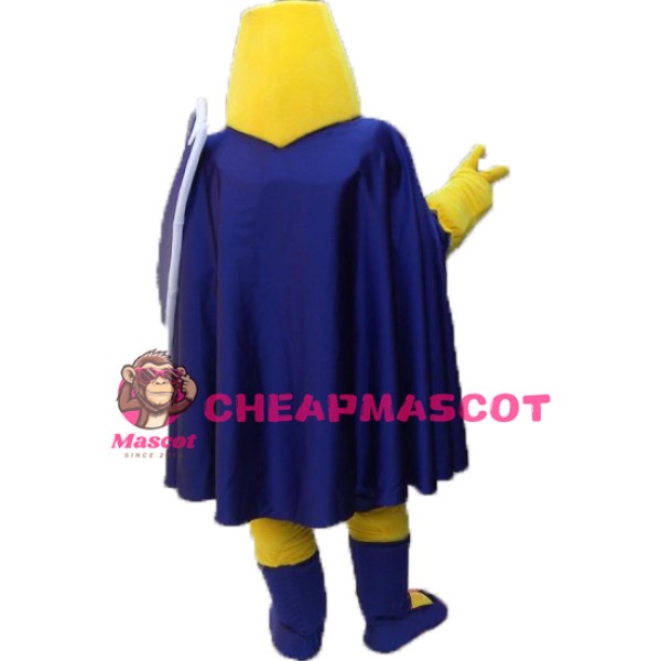 Blue & Yellow Knight Mascot Costume