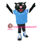 College Sport Black Panther Mascot Costume