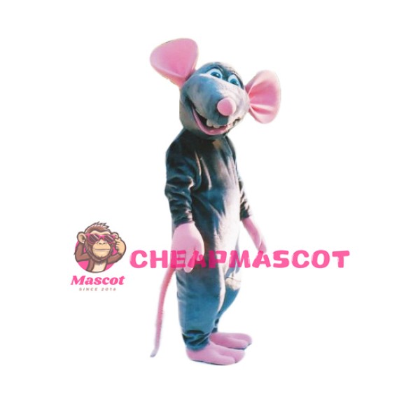 Grey & Pink Mouse Mascot Costume