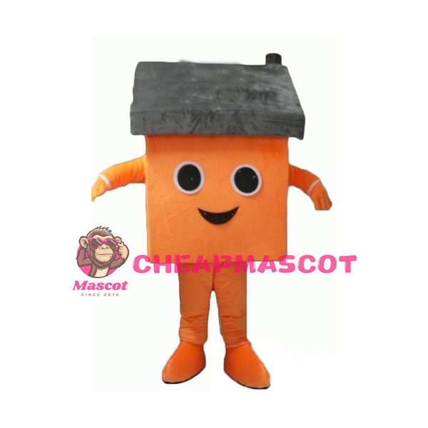 Orange House Mascot Costume