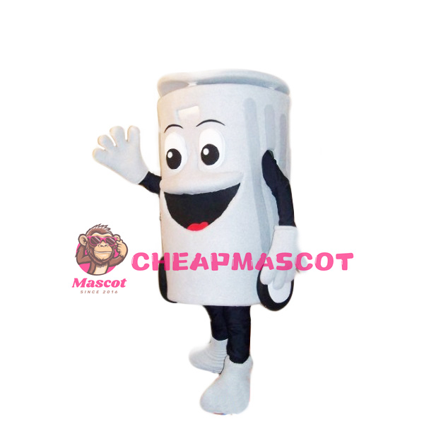 White Recycling Box Mascot Costume
