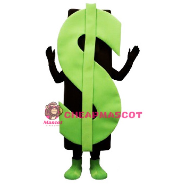 Big Green Dollar Mascot Costume
