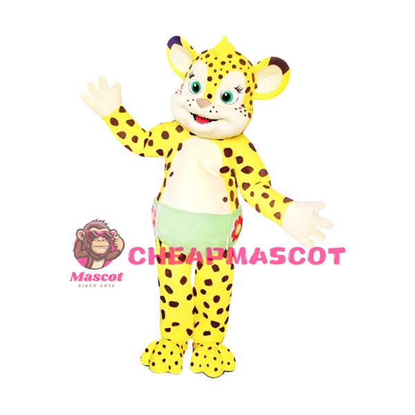Baby Cheetah Mascot Costume
